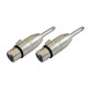 Adattatori XLR F / Jack 6,3mm mono