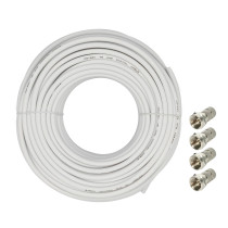 Cavo sat 6mm - 15mt bianco
