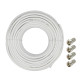 Cavo sat 6mm - 15mt bianco