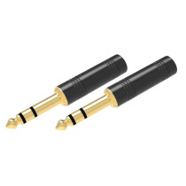 Coppia connettori jack 6,3mm stereo