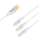 Cavo con triplo connettore