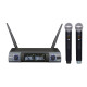 Doppio radiomicrofono palmare UHF