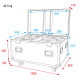 Flight case per 4x Xpression 2000