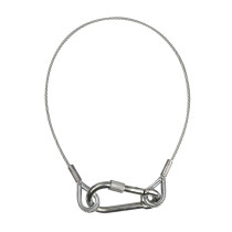 Cavo di sicurezza 6 mm, con anello di sicurezza
