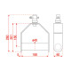 Single Downrigger Alluminio - GT/GQ