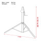 Basic 2800 Wind up stand 80kg