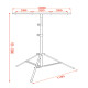 Metal Medium Light Stand Aste Mammoth