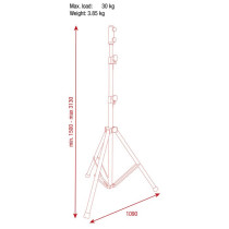 Light Stand Aluminium (incl. Spigot Adapter) Adattatore spigot incluso