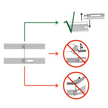 Cable Cover 1 Con 1 canale - gomma nera