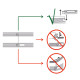 Cable Cover 1 Con 1 canale - gomma nera