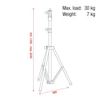 Follow Spot Stand 1346 - 2040 mm