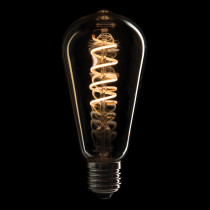 LED Filament Bulb E27 4 W - dimmerabile - copertura in vetro dorato