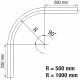 Eurotrack - Corner 90° - Black R=500mm