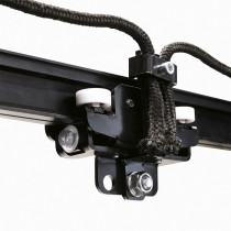 Eurotrack - Rope Connector straight per Runner, funzionamento intensivo, colore: Nero