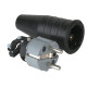 Connettore Schuko maschio in gomma