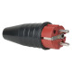 Connettore Schuko maschio in gomma