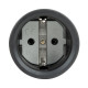 Rubber Schuko Connector Female PCE - IP20