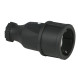 Rubber Schuko Connector Female PCE - IP20