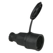 Rubber Schuko Connector Female PCE - IP44