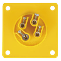 CEE 16 A/110 V 4P Socket - male - yellow Giallo - IP44