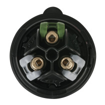 CEE 16 A/240 V - 3P Plug male Nero - Turbo Terminal - screwless - IP44