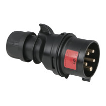 CEE 16 A/400 V 5-pin Plug male Nero - IP44