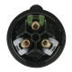 CEE 16 A/240 V - 3P Plug female Nero - Turbo Twist - IP44