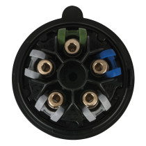 CEE 16 A/400 V 5-pin Plug female Nero - Turbo |Twist - IP44