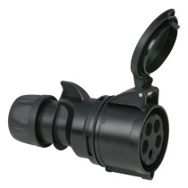 CEE 32 A/400 V 5-pin Plug female Nero - Turbo Twist - IP44