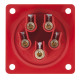 CEE 16 A/400 V 5-pin Socket male Rosso - IP44