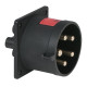 CEE 32 A/400 V 5-pin Socket male Nero - IP44