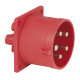 CEE 32 A/400 V 5-pin Socket male Rosso - IP44
