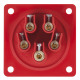 CEE 32 A/400 V 5-pin Socket male Rosso - IP44