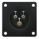 CEE 16 A/240 V - 3P Socket female Nero - IP44