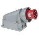 CEE 63 A/400 V 5P Wallmount - male Rosso - IP67