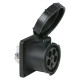 CEE 125 A/400 V 5-pin Socket female Nero - IP67