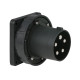 CEE 125 A/400 V 5-pin Socket male Nero - IP67