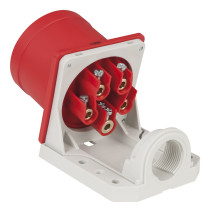 CEE 32 A/400 V 5P Wallmount - male Rosso - IP44