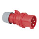 CEE 16 A/400 V - 4P Plug male Rosso - IP44