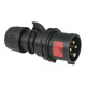 CEE 16 A/400 V - 4P Plug male Nero - IP44