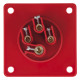CEE 16 A/400 V 4-pin Socket male Rosso - IP44