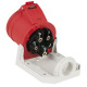 CEE 16 A/400 V 5P Wallmount - female Rosso - IP44