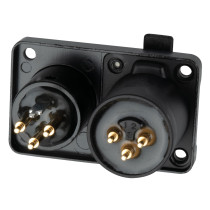 Telaio combinazione ingresso/uscita XLR 3P