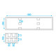 Case for 4x LED Bar