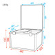 Case for 4x LED Par 56 Linea Value - con cinghie elastiche a gancio e anello