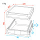 19" Live Mixer Case 12U - inclinato