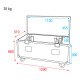Case for 8x Pulse Pixel Bar 16 Con vano per gli accessori