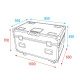 Flight case per 4x Furion W402 Washbeam