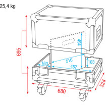 Case for 2x M15 monitor