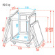 Combi Case 10U + 10U top